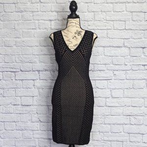 Guess Dress Knit Very Stretchy Dress Black Large